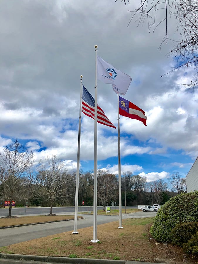 flag poles savannah