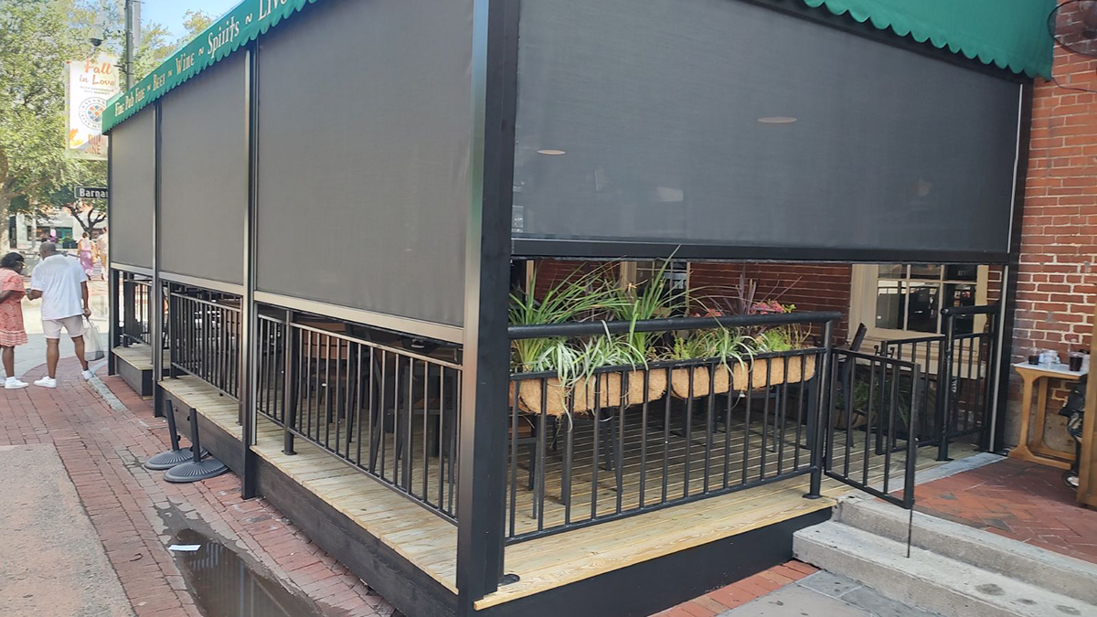 commercial motorized screen savannah