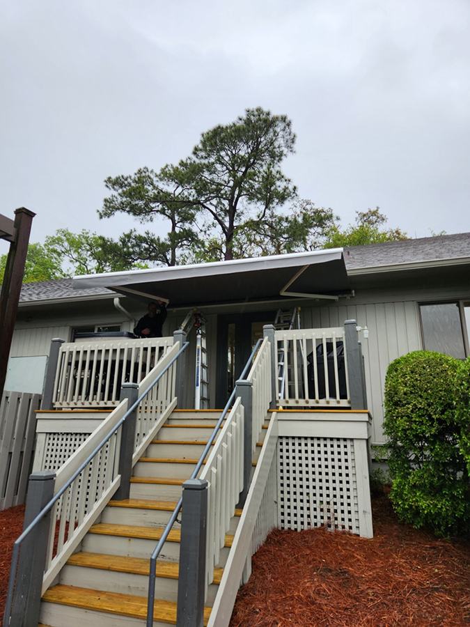 commercial retractable awnings savannah saint simon island
