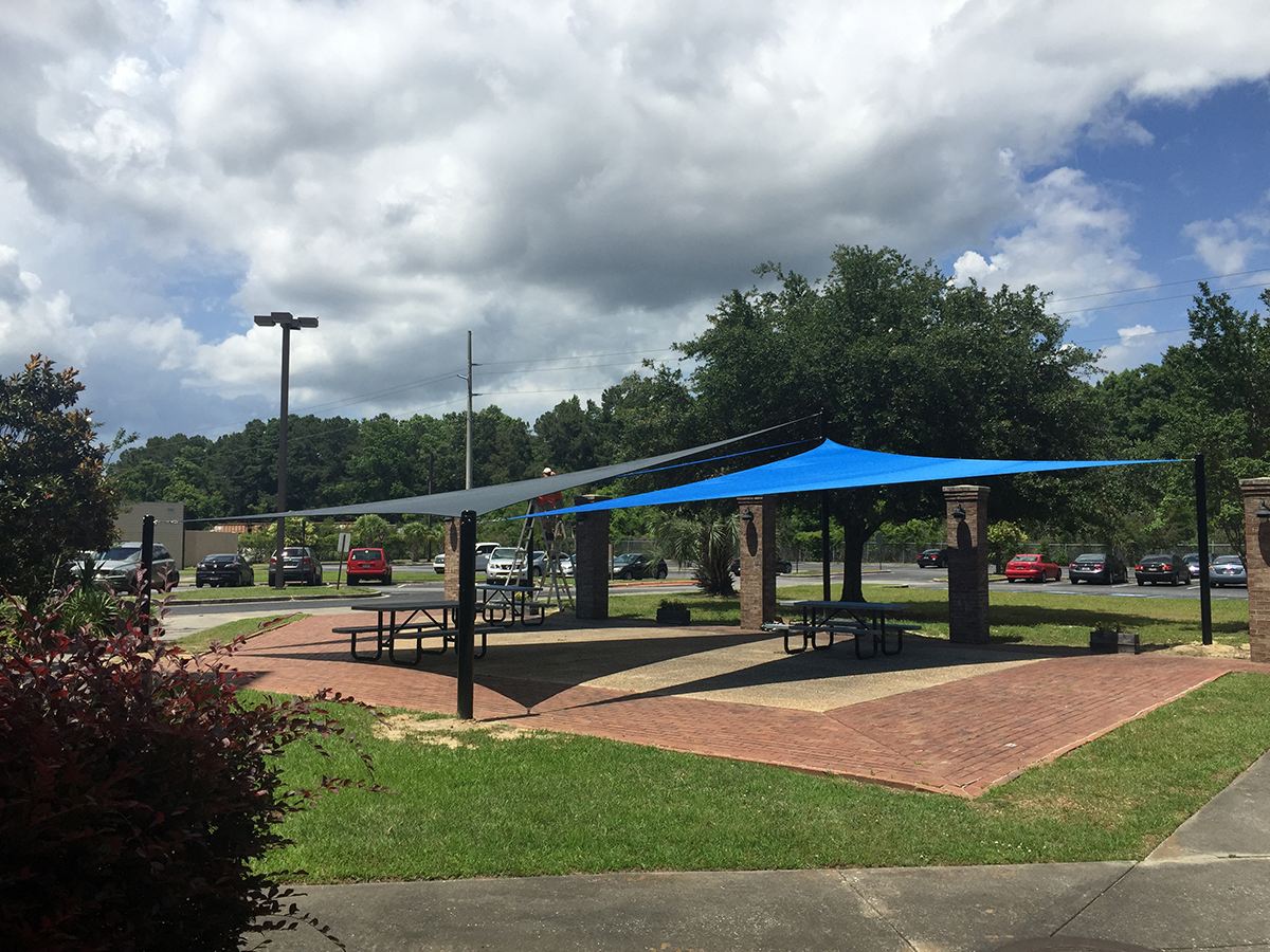 commercial shade sail charleston