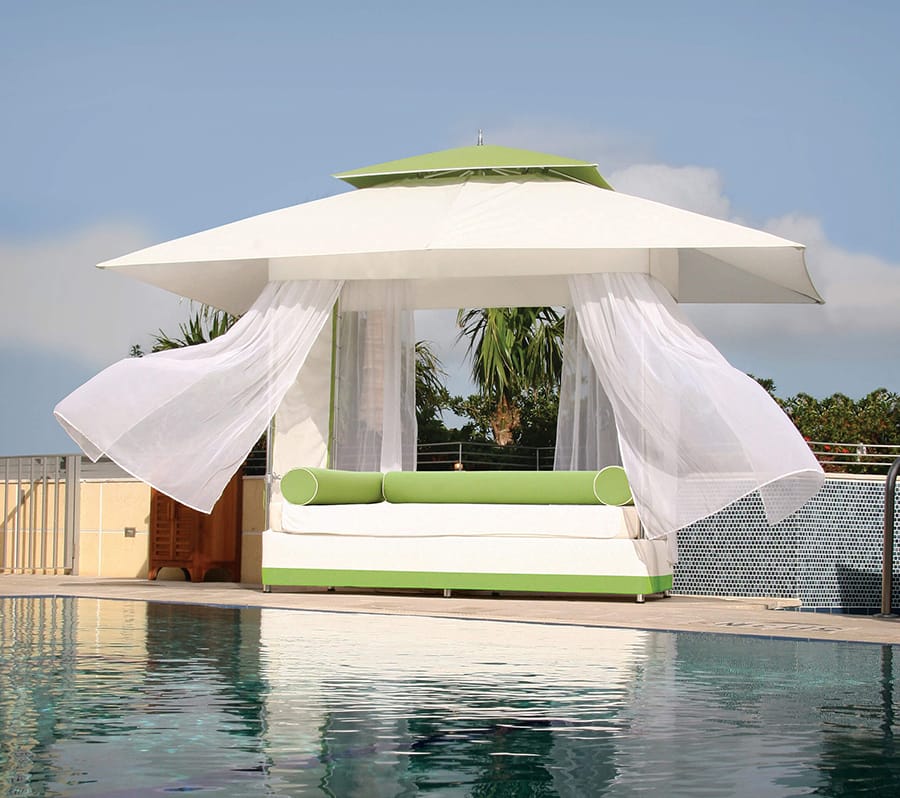 umbrellas cabanas